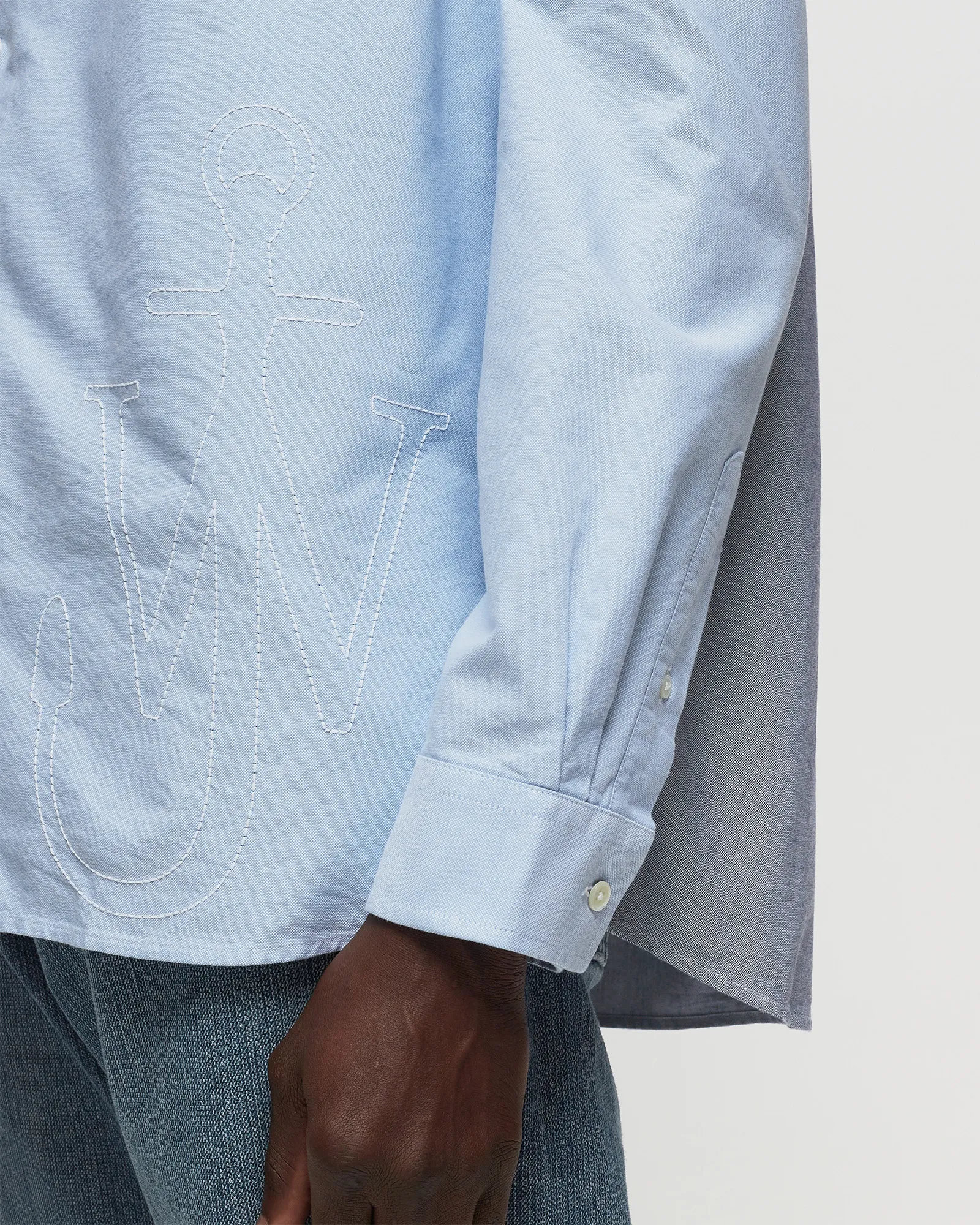 JW Anderson ANCHOR CLASSIC FIT PATCHWORK SHIRT