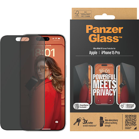 PanzerGlass skærmbeskyttelse iPhone 15 Pro