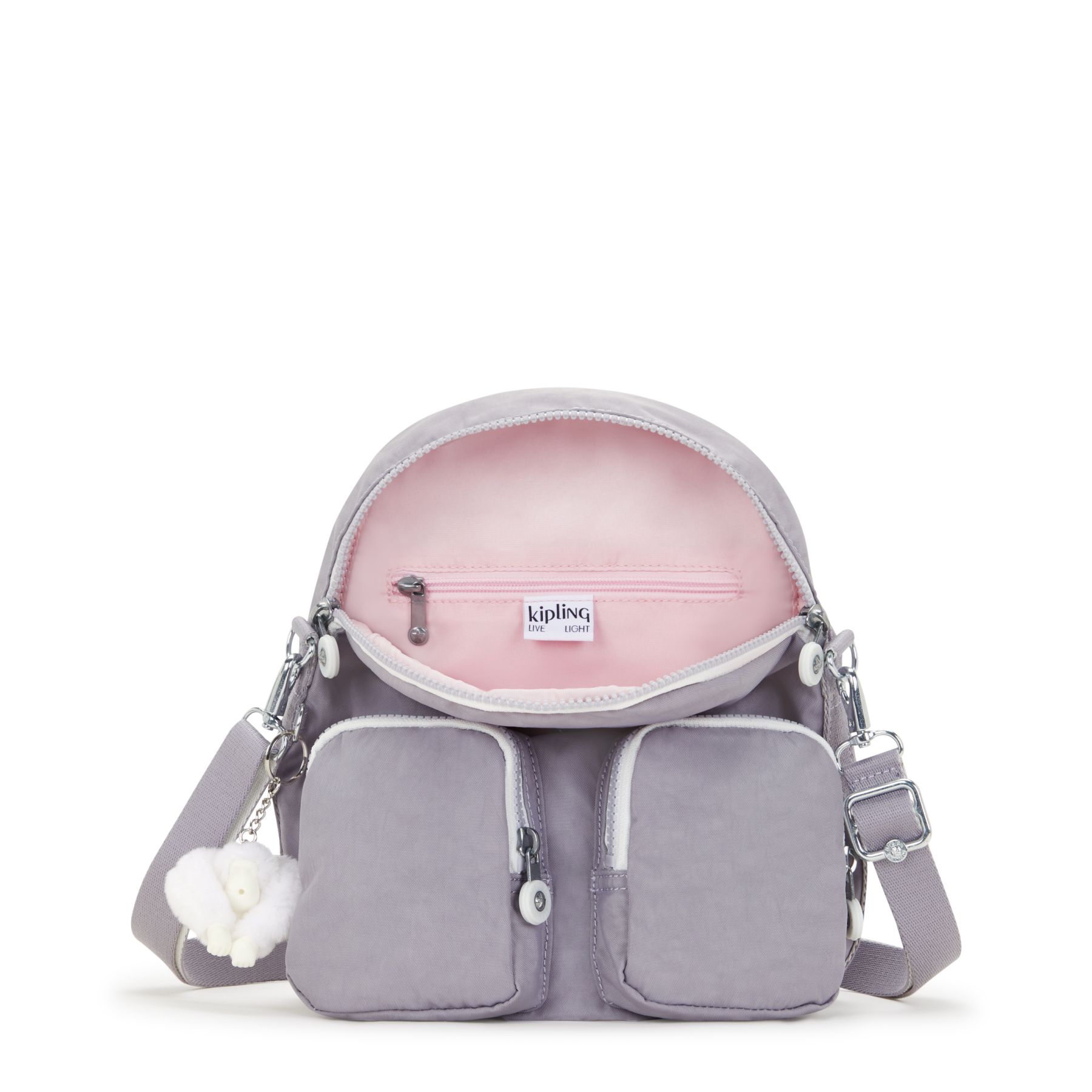 FIREFLY UP Petit sac à dos transformable en sac à bandoulière - Tender Grey