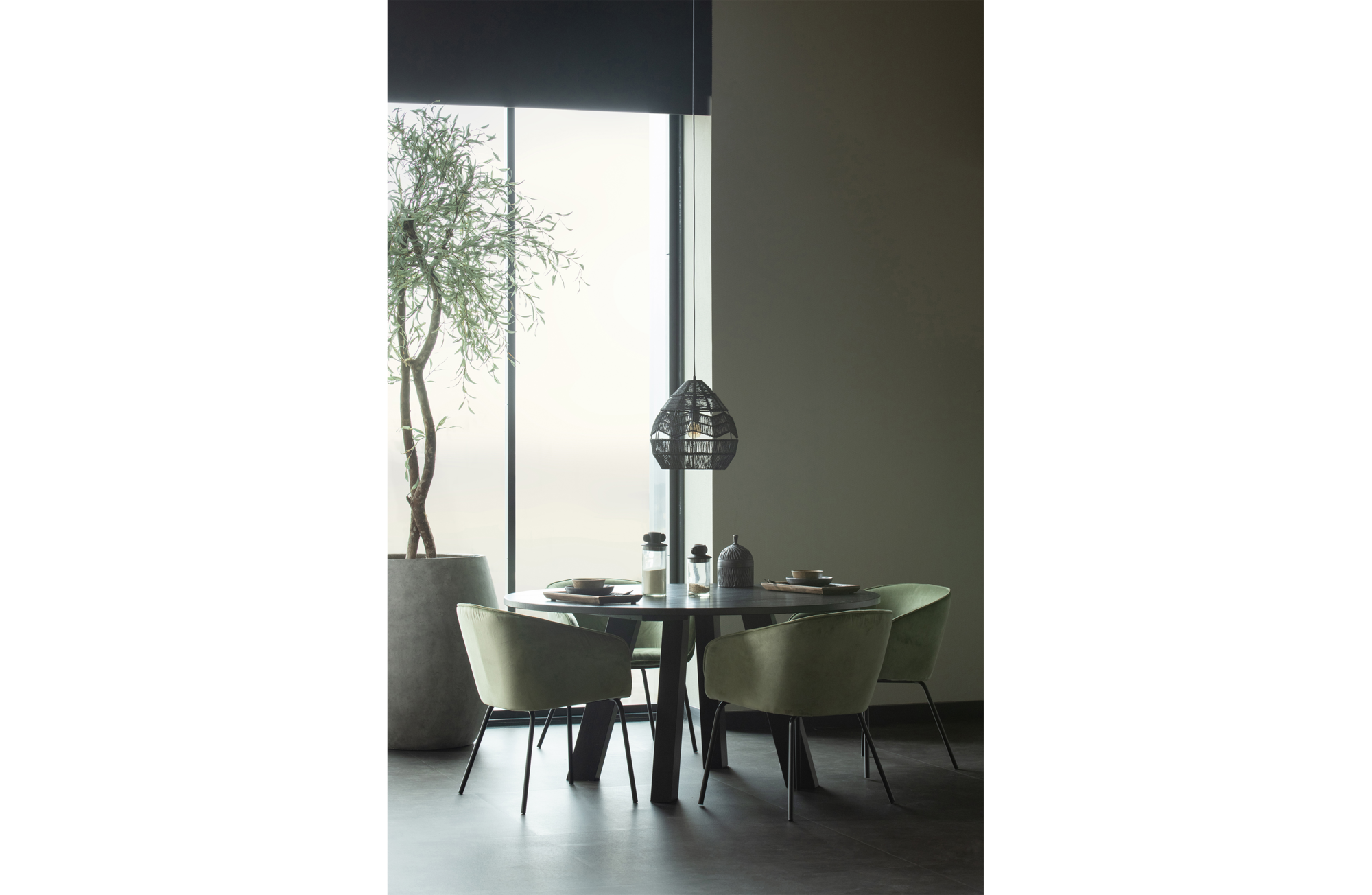 WOOOD Exclusive hanglamp Adelaide Ø35cm Hanglamp Adelaide Ø35cm - Zwart
