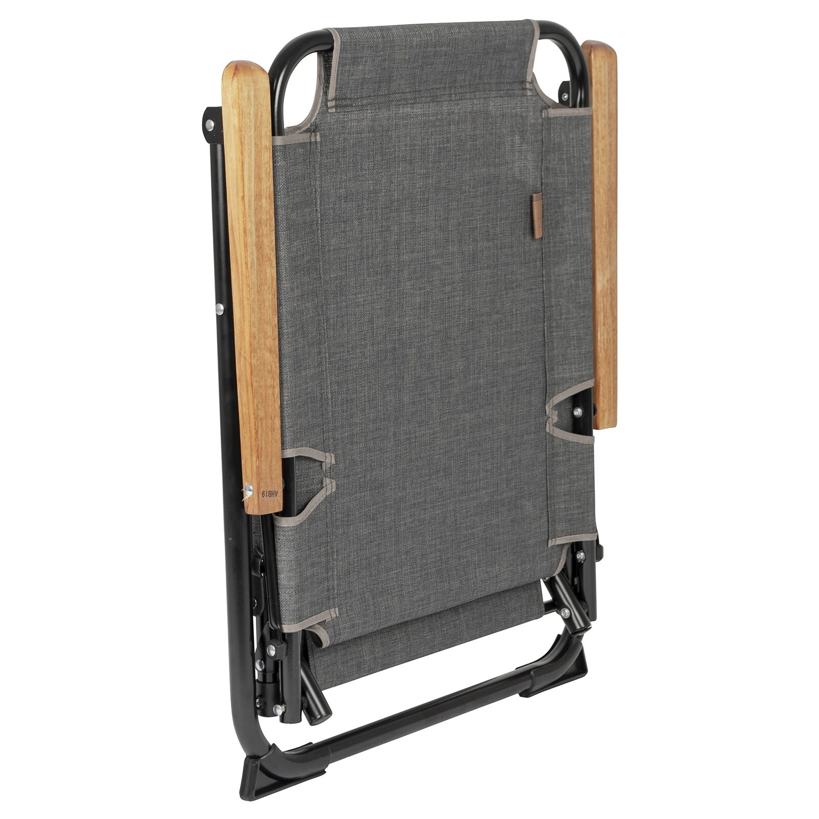 BO-CAMP Klappstuhl Brixton - Camping Stuhl Angel Klappsessel Alu faltbar 100 kg Farbe: Grau