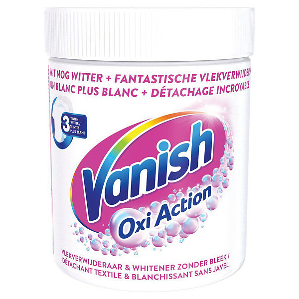 Détachant textile Vanish Oxi Action Crystal White poudre 550 g
