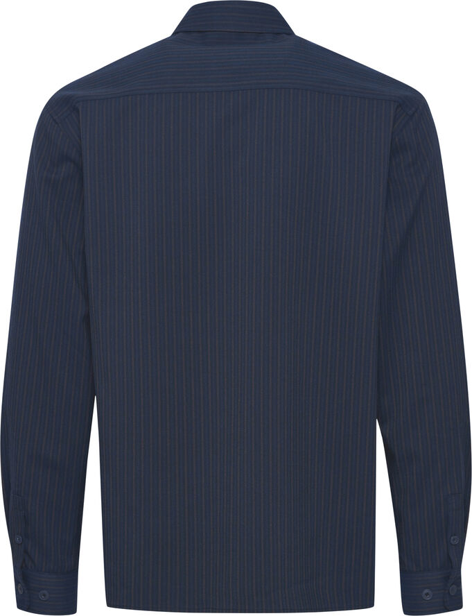 Casual Friday CFAUGUSTO LS striped shirt Dark navy melange