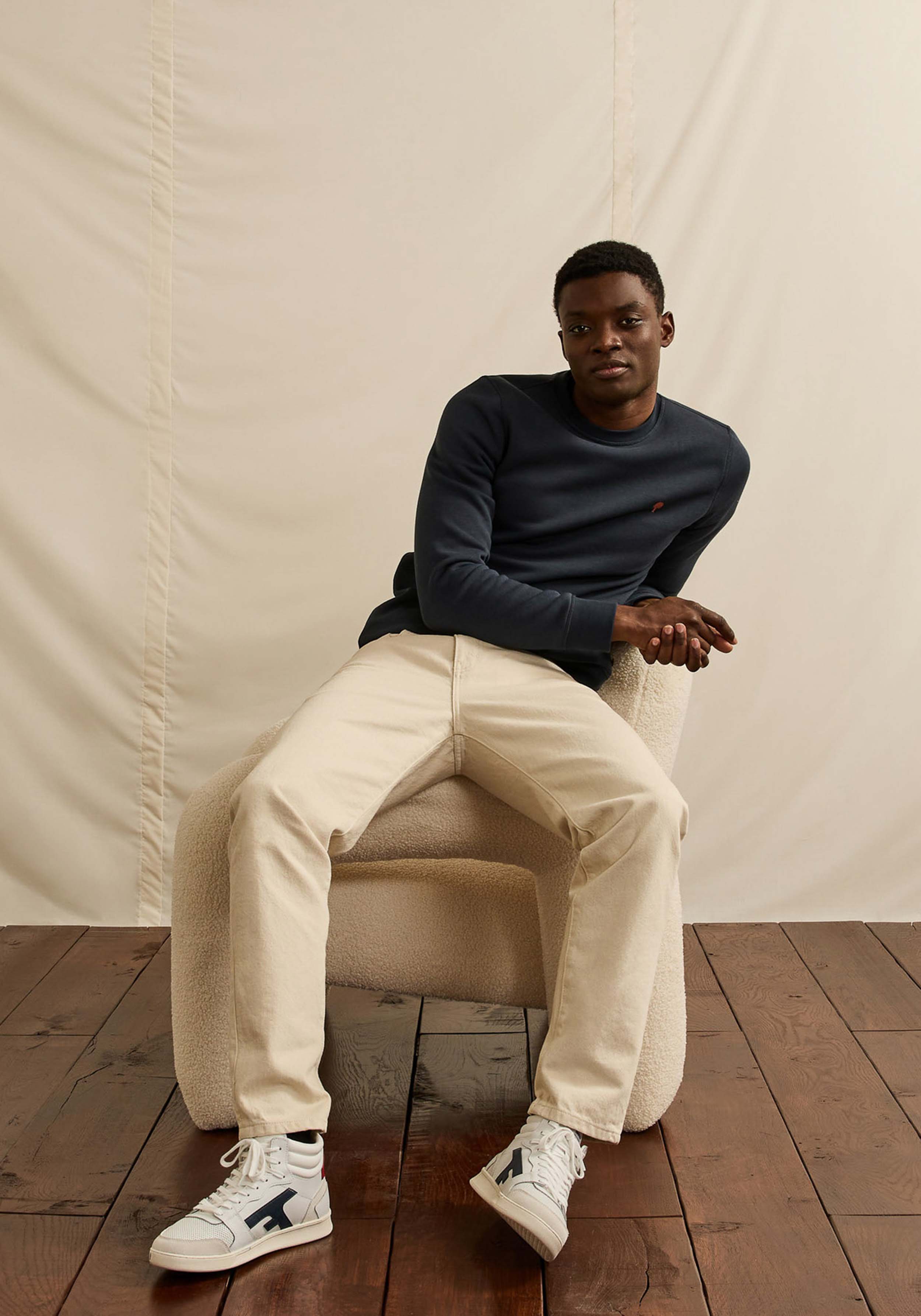 Faguo Sweater Donzy Sweat Knit Navy