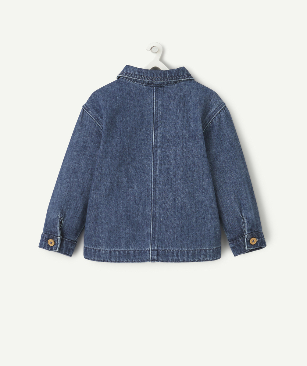 veste manches longues bébé garçon en denim low impact