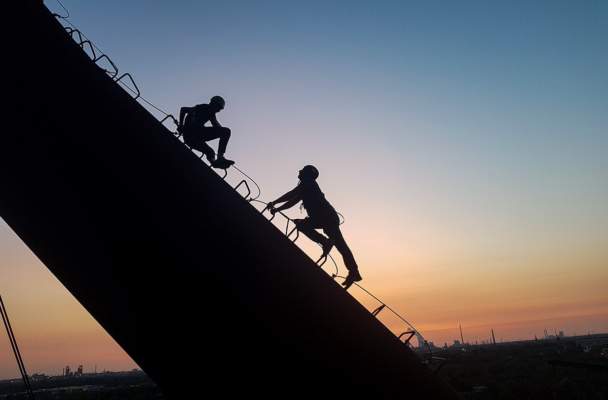 Hochseilgarten Duisburg - Klettern im Hochofen