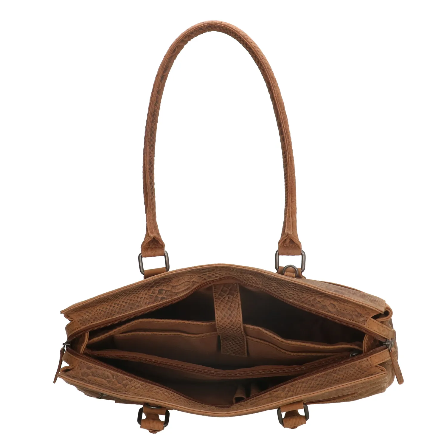 Hide & Stitches Waco Laptoptas 15,6 inch Bruin