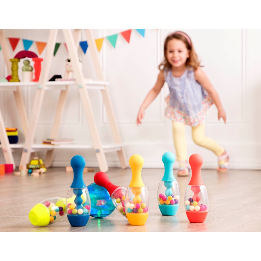 B. Spielzeug-Bowlingset mit Beleuchtung