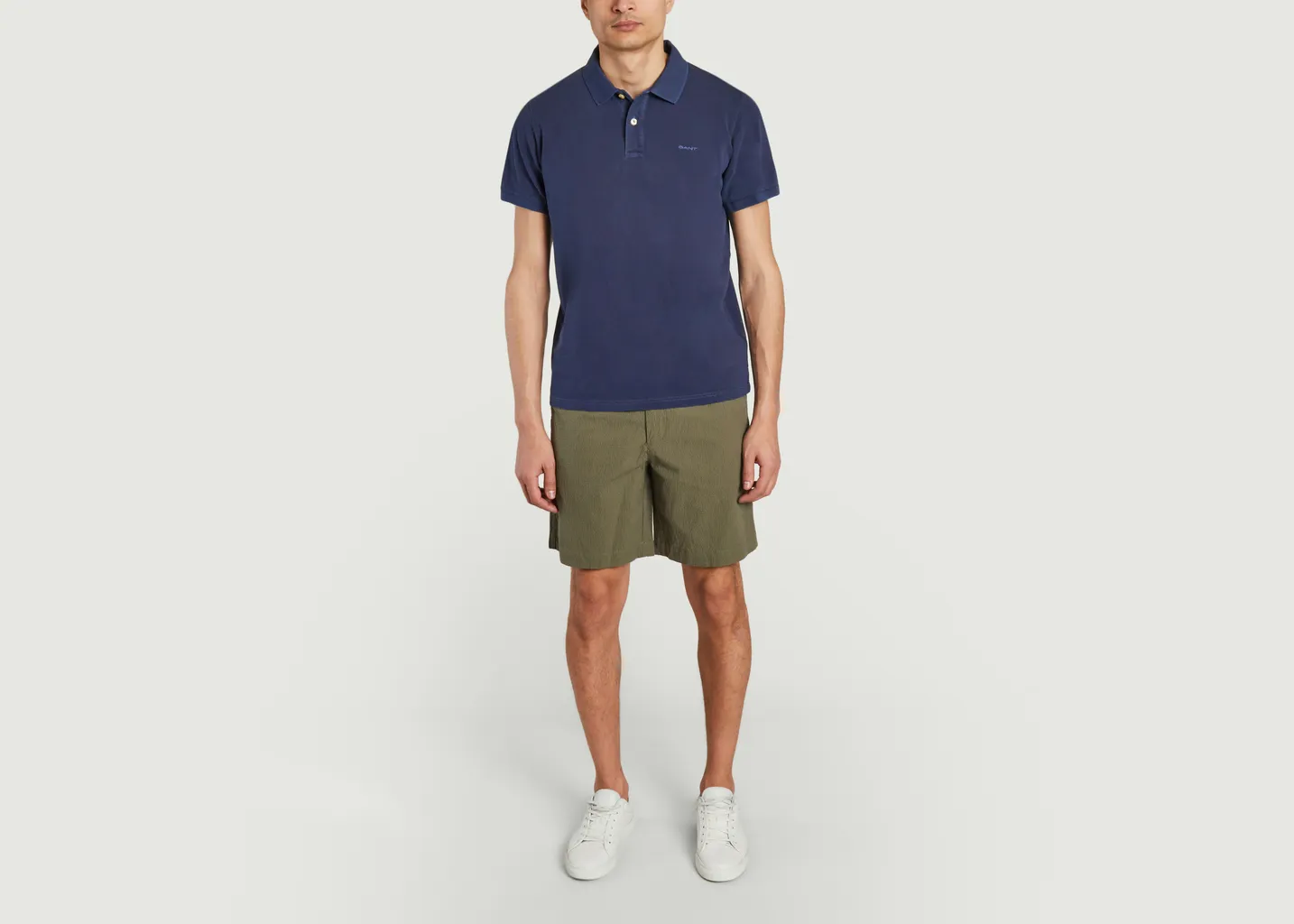 Polo en coton piqué Sunfaded Persian Blue Gant