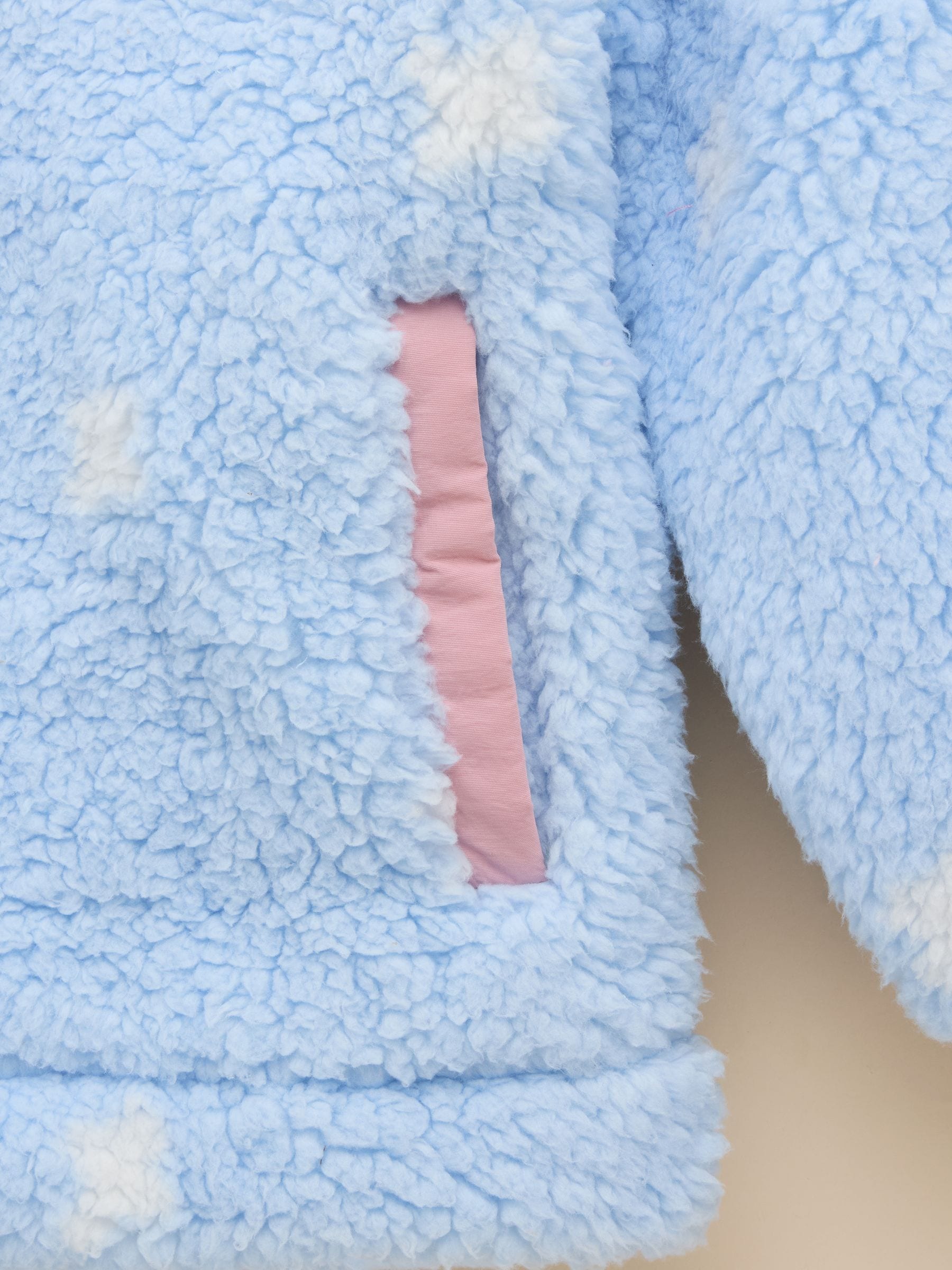 Blauw - Joules - Tilly - Fleece met korte rits voor meisjes