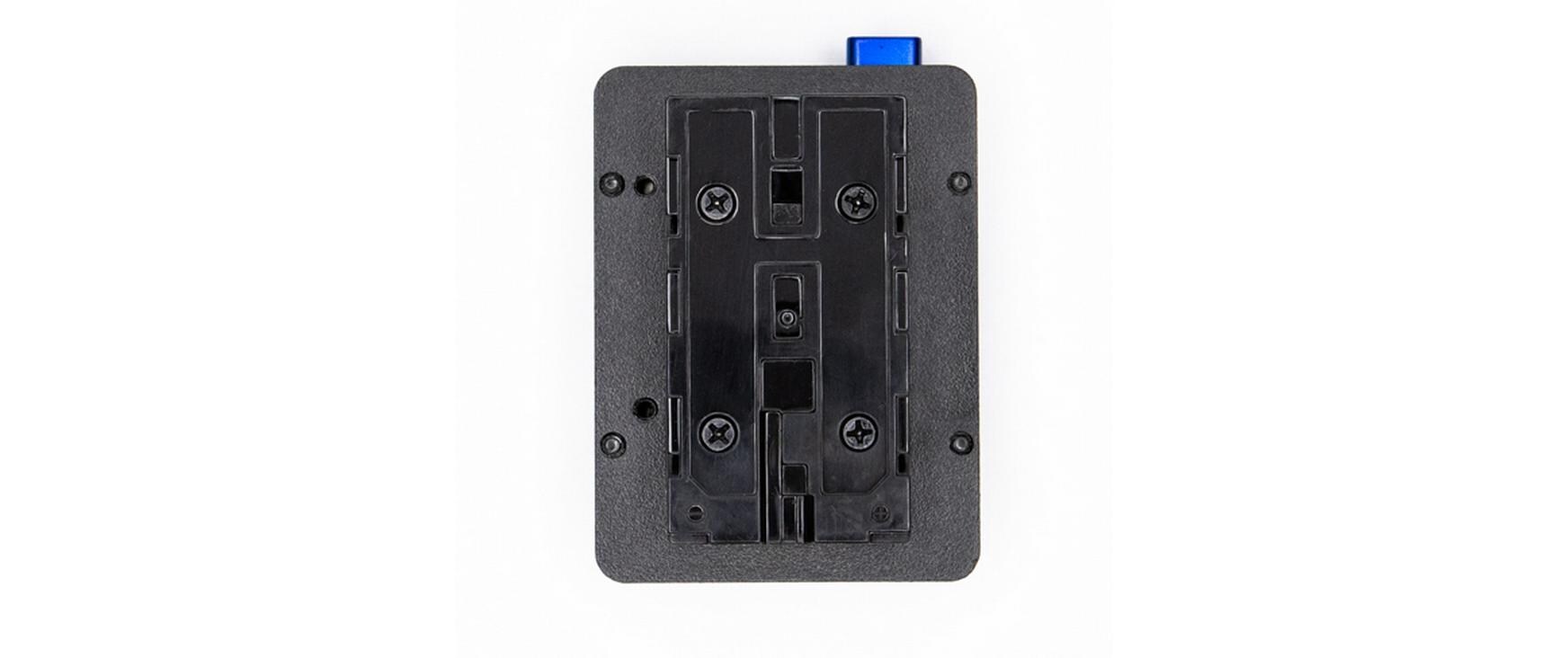 Nano V-Mount zu NP-F Platte (14.8 V)Batteriekonverterplatte zur Verwendung von NP-F Geräten mit NANO V-Mount Batterien