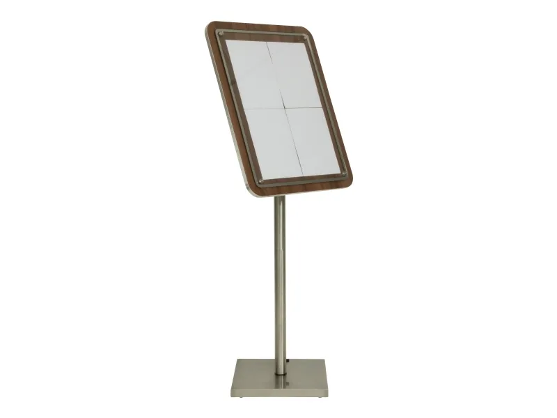 Securit® 4xA4 GLASS STAR informationsdisplay valnød