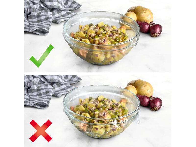 Toppits Frischhaltefolie Frischhaltefolie XL 1 Stück, Trans Ideal und hygienisch zum Abdecken von grossen Gefässen