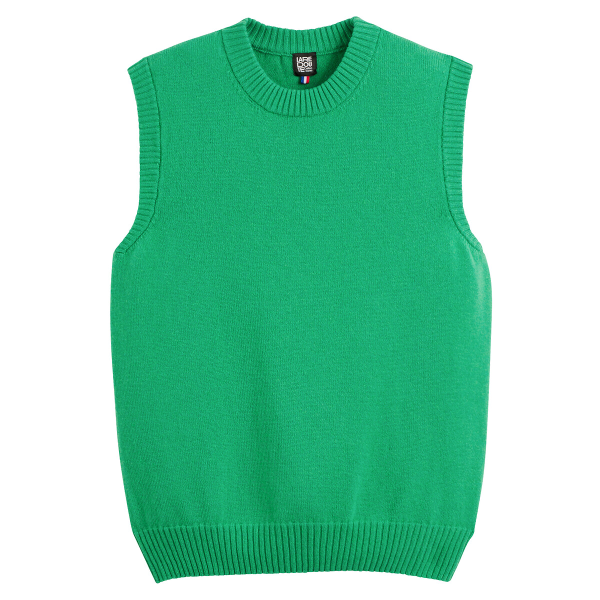 COLEÇÕES LA REDOUTE<br>Suéter de lã e cashmere, fabricado na França
