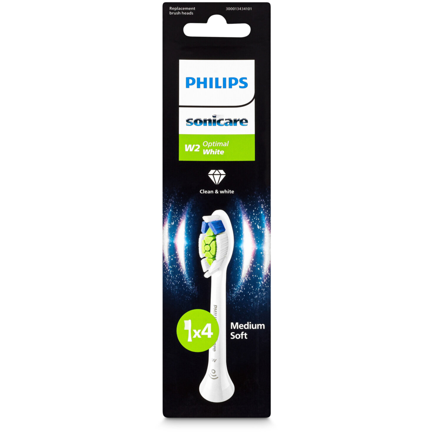 Philips Ersatzbürsten Optimal White HX6064/87 4 Stück