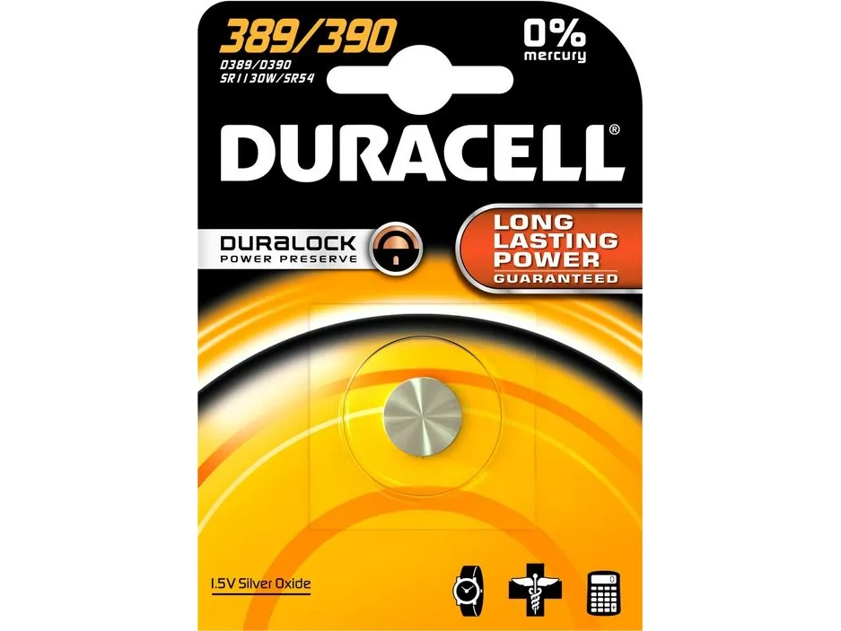 Batteri Duracell Electronics 389/390 1stk/pak SR54