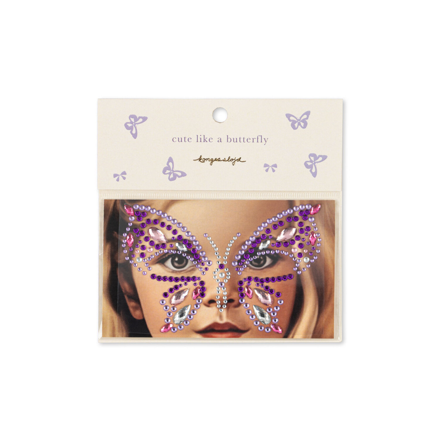 Konges Sløjd | Butterfly Face Jewels | Purple Rain