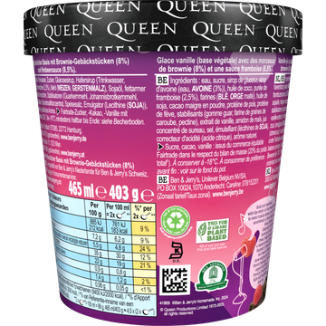 Ben & Jerry's Non-Dairy IJs Bohemian Raspberry 465 ml