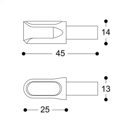 Clignotant Barracuda M-LED B-LUX (La paire) Universel