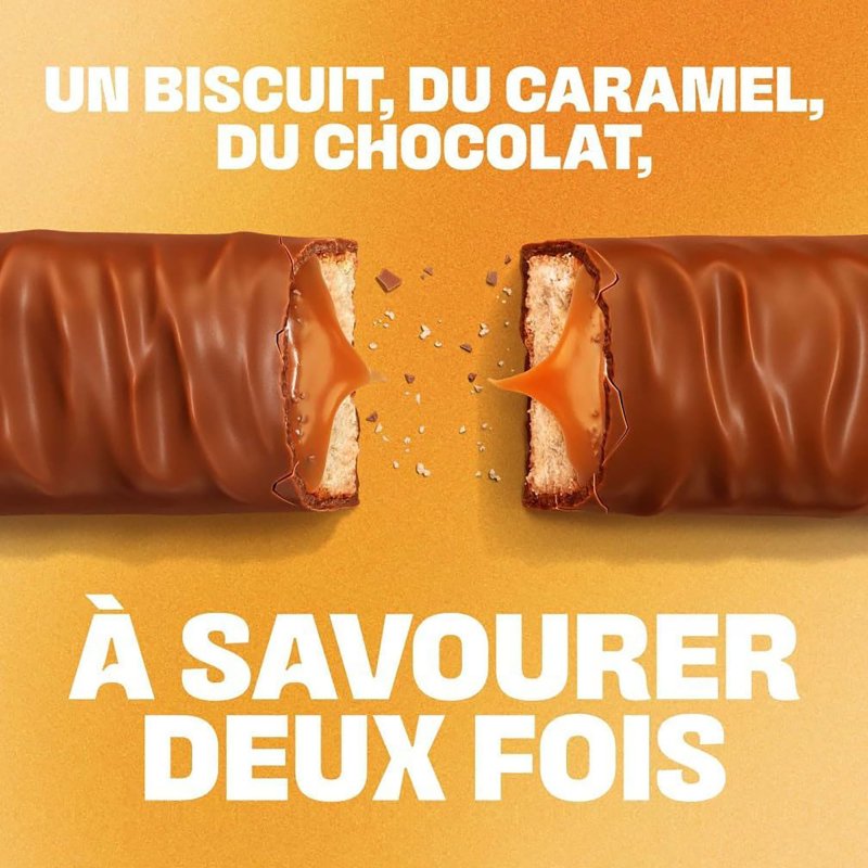 Barres chocolatées Twix x 2 - Étui de 50 g