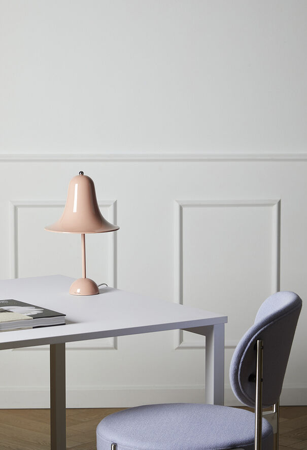 Verpan Pantop Ø23 Portable Table Lamp Dusty rose