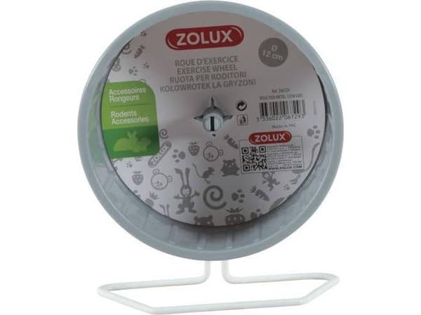 Zolux Plastrulle på metallbunn, 12 cm, grå farge