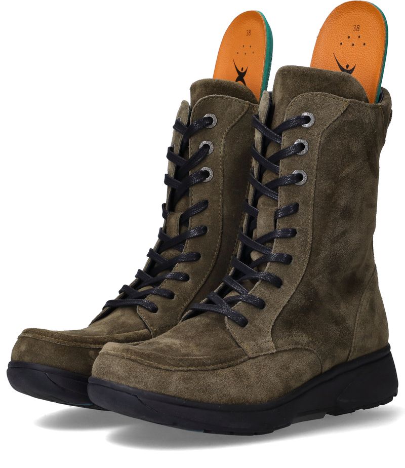 Xsensible Emilia Stretchwalker Veterboots Groen Dames