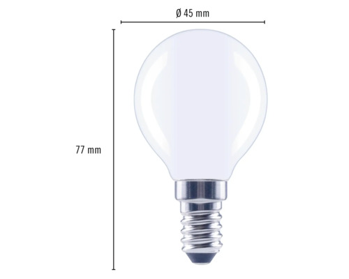 FLAIR LED druppellamp dimbaar G45 E14/2,2W (25W) 250 lm 2700 K warm wit mat