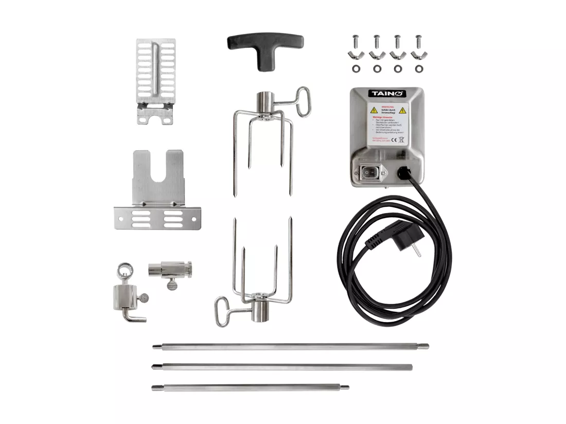 TAINO Brochette de viande universelle pour rôtissoire avec moteur