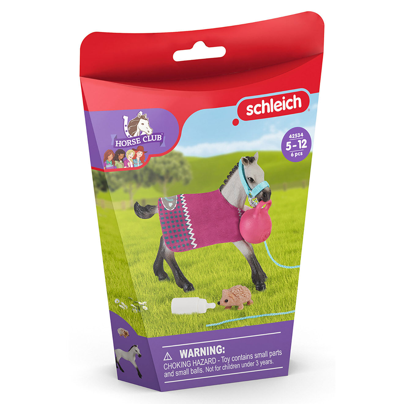 Schleich Poulain joueur multicolore