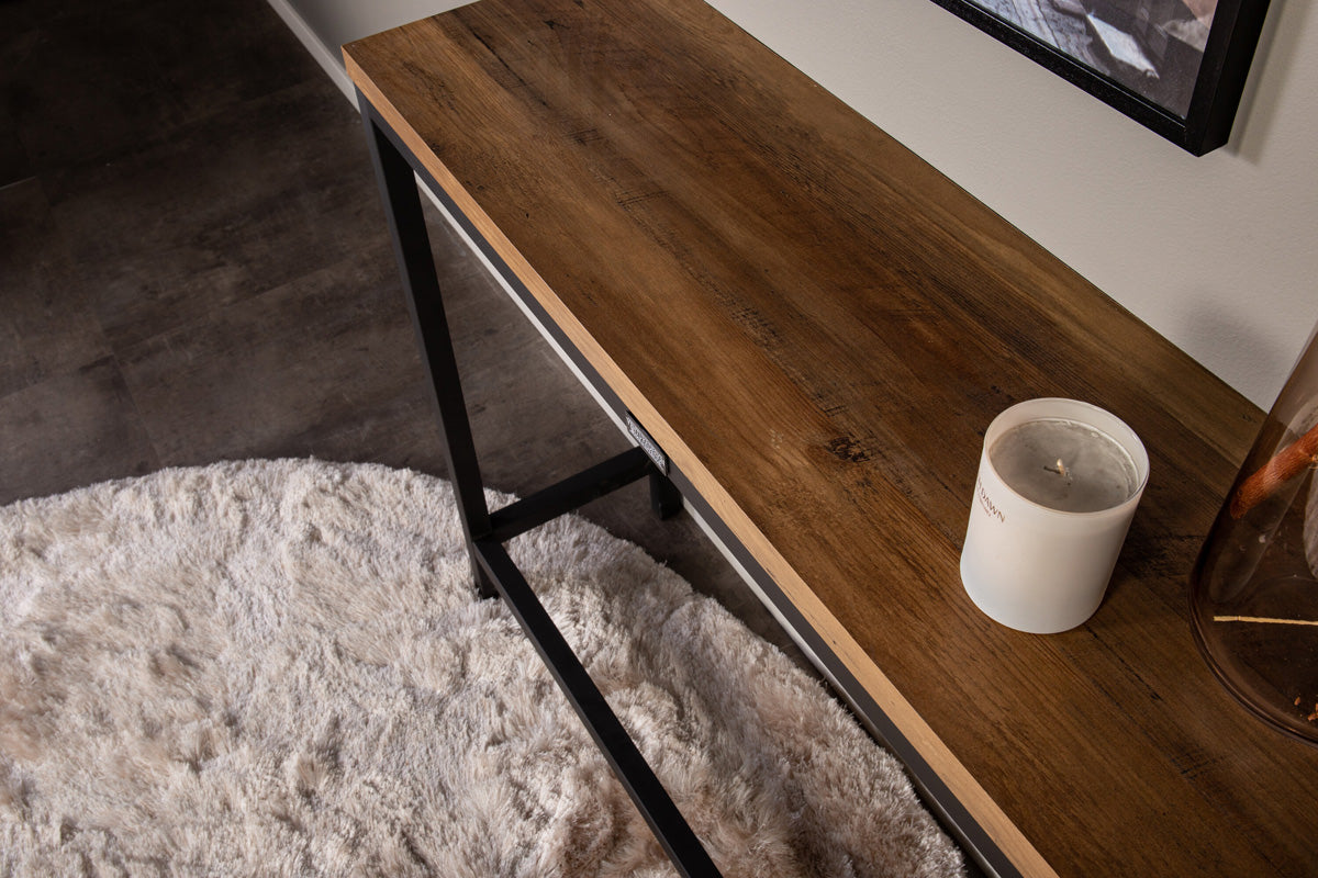 FjÃ´rd - Sidetable Donkerbruin 110cm - MDF - Rise