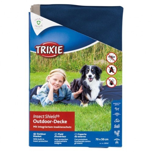 Cobertor azul anti-insetos para cães