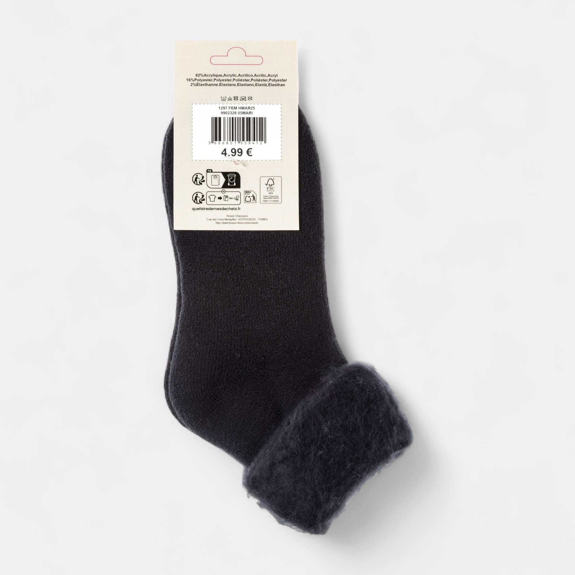 Chaussettes Femme bleu marine