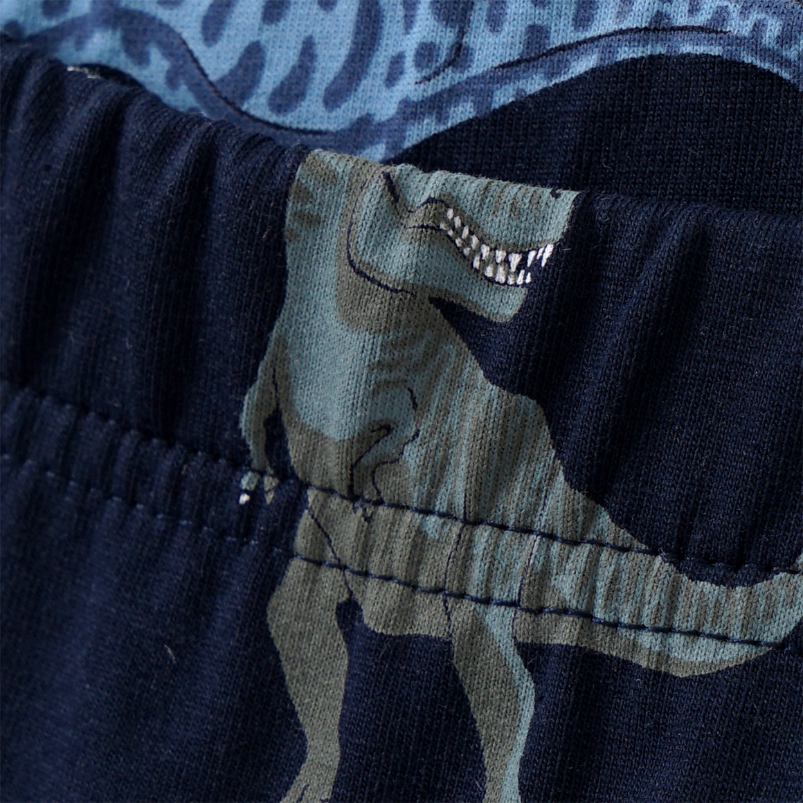 Yigga 3 Jungen Boxer mit Dino-Prints dunkelblau / türkis / hellgrau