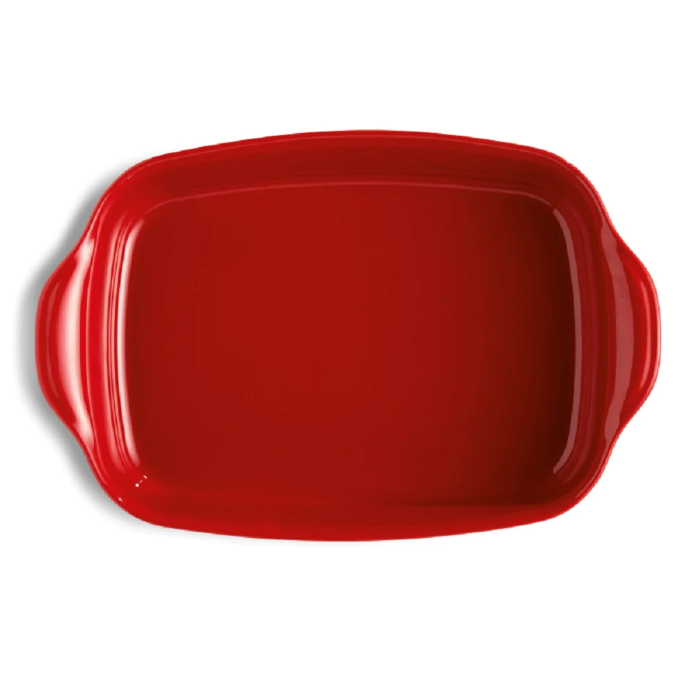 Plat rectangle Grand Cru rouge grand modèle Emile Henry