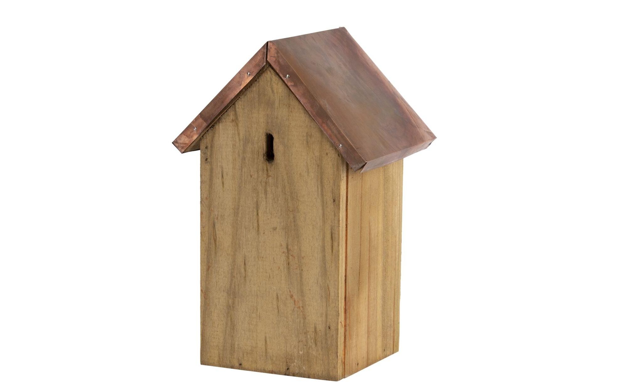 Nistkasten Blaumeise mit KupferdachTraditioneller Nistkasten aus Holz