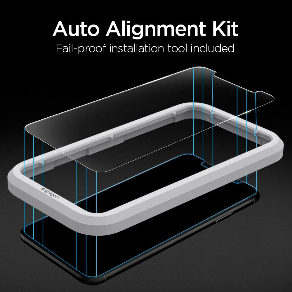 (2er Set) iPhone 11 / iPhone Xr AlignMaster Glas Tr Clear Panzer Glas Case Friendly   Montagerahmen (AGL00101)