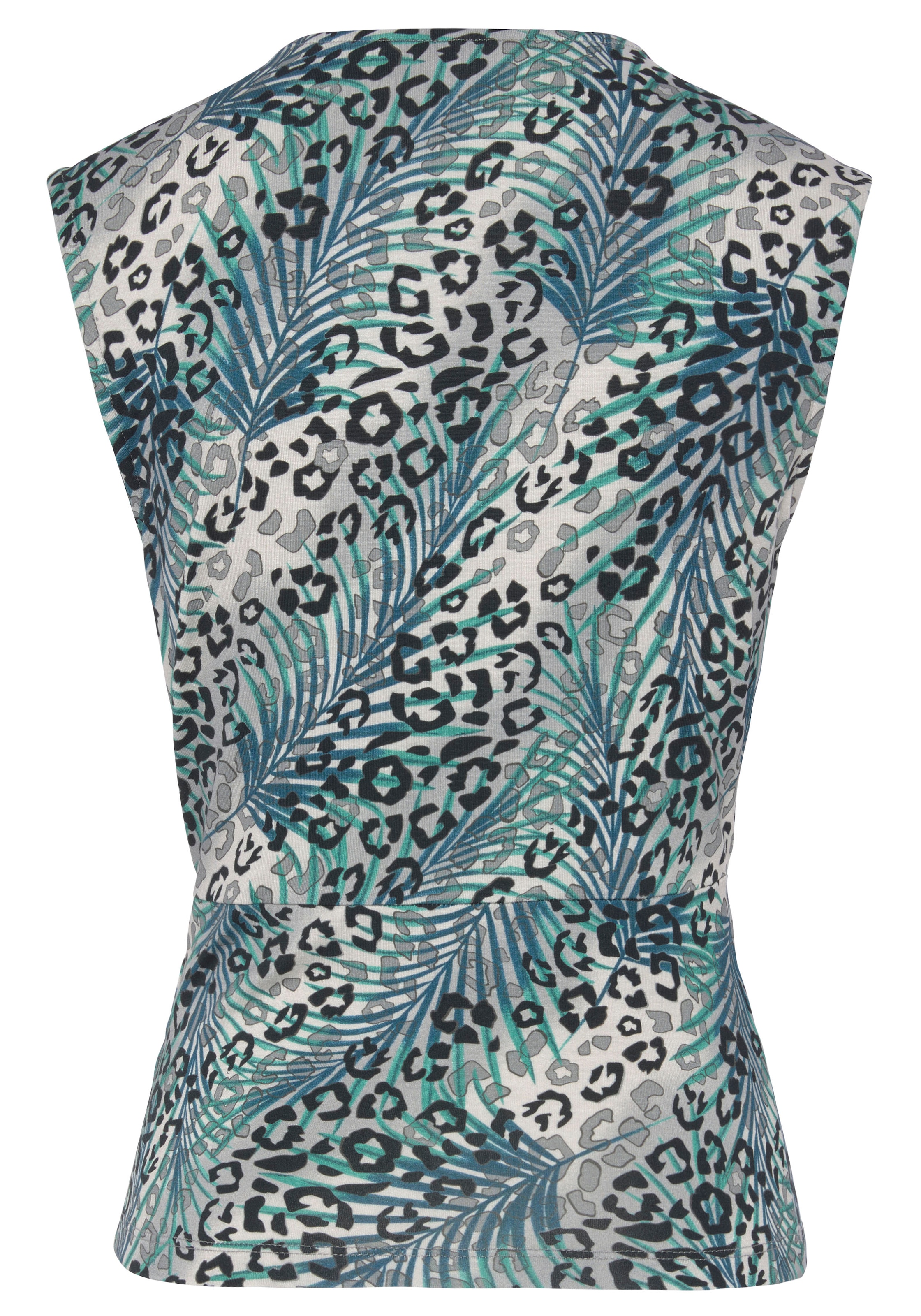 LASCANA Shirttop , mit Raffungen an der Schulter, Blusentop mit Animalprint