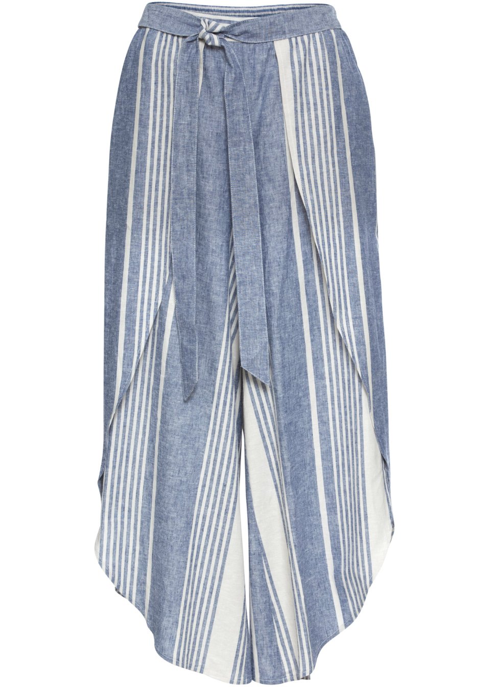 Pantalon palazzo rayé