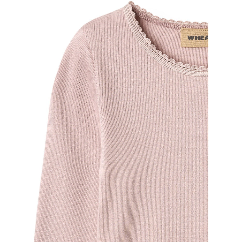 Køb Wheat Soft Lilac Rib Bluse Reese