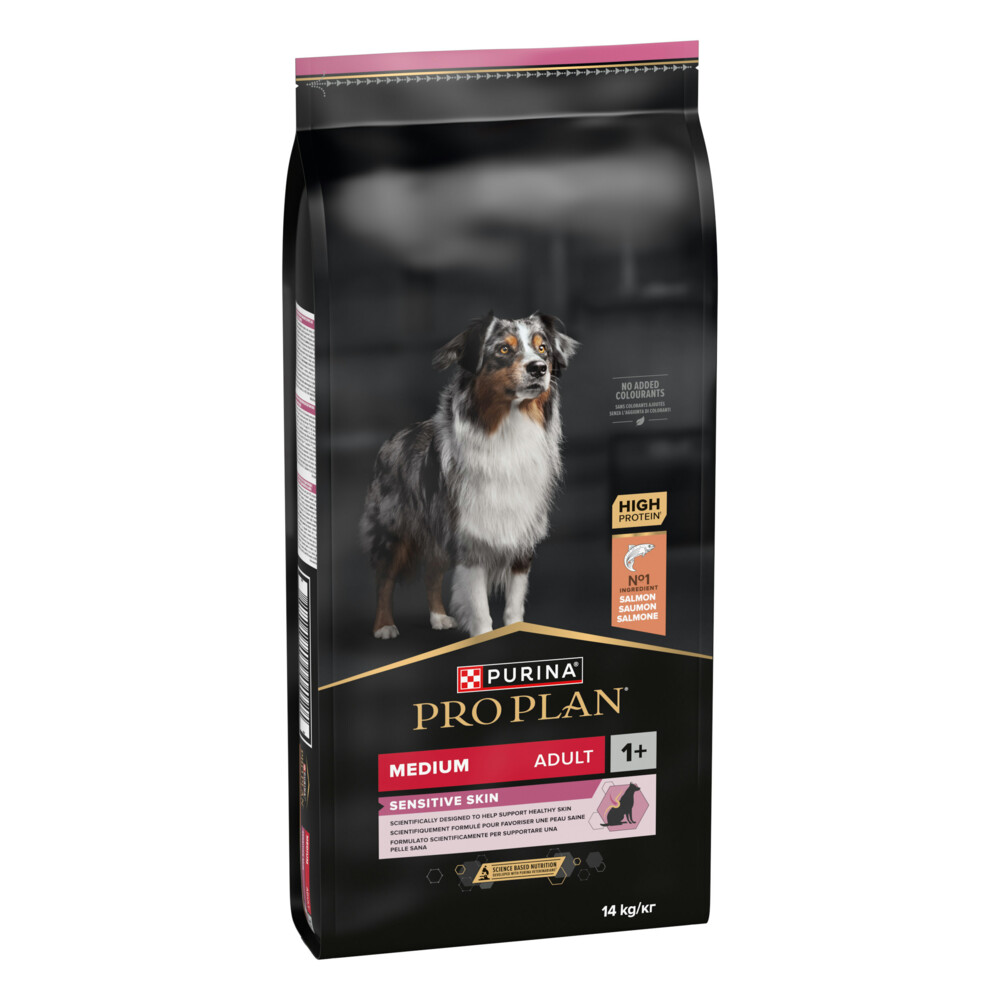 Pro Plan Adult Medium Sensitive Skin Zalm14 kg