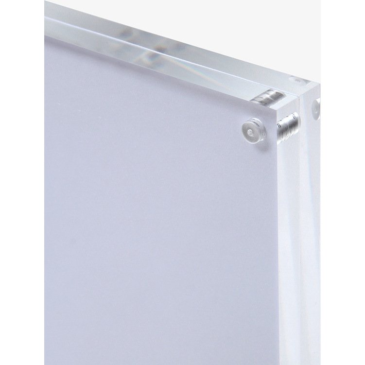Présentoir de table double face magnétique transparent format paysage