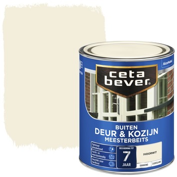 CetaBever Meesterbeits Deur & Kozijn zijdeglans dekkend ivoorwit 750 ml
