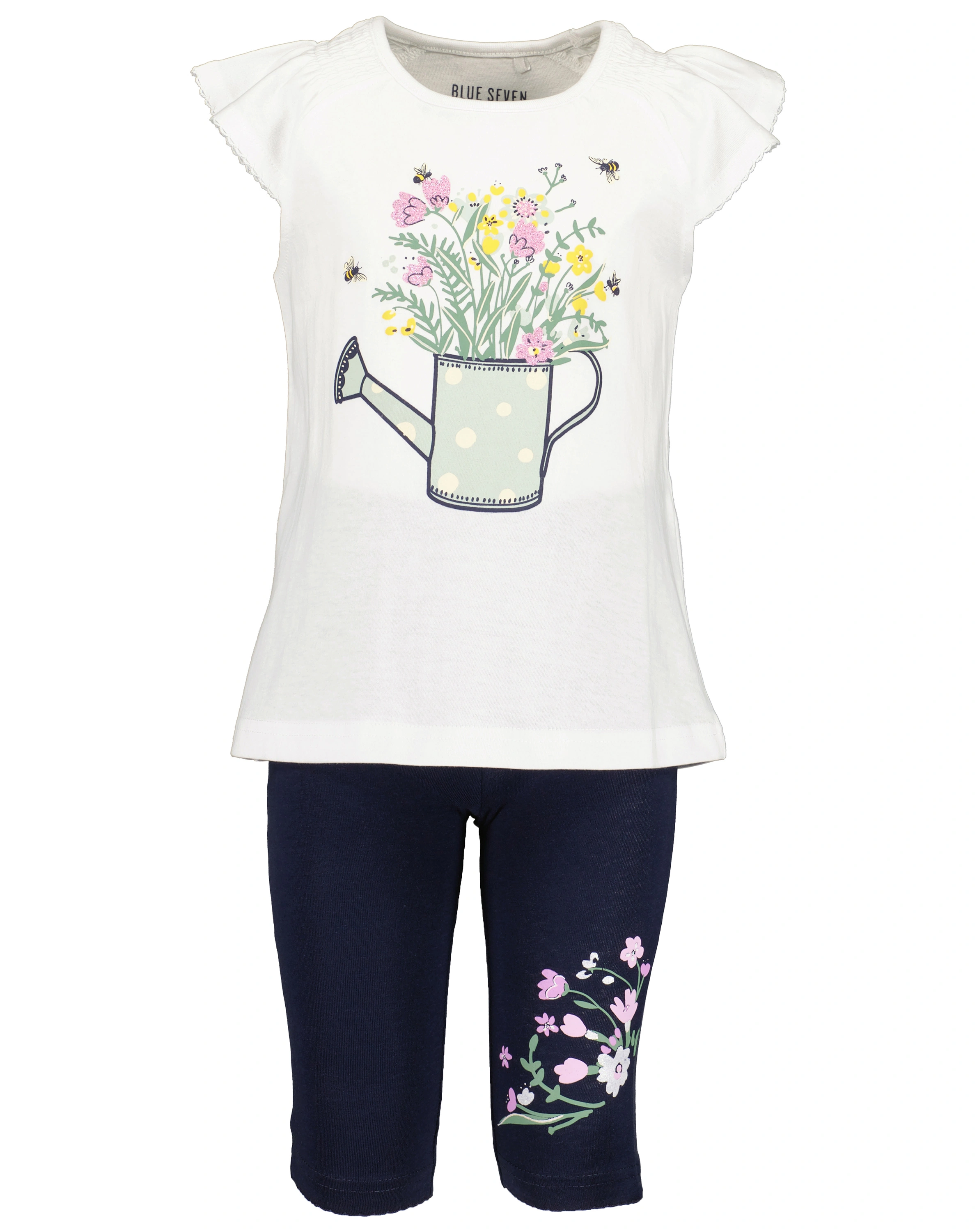 Tunika SPRING mit Caprileggings in weiß