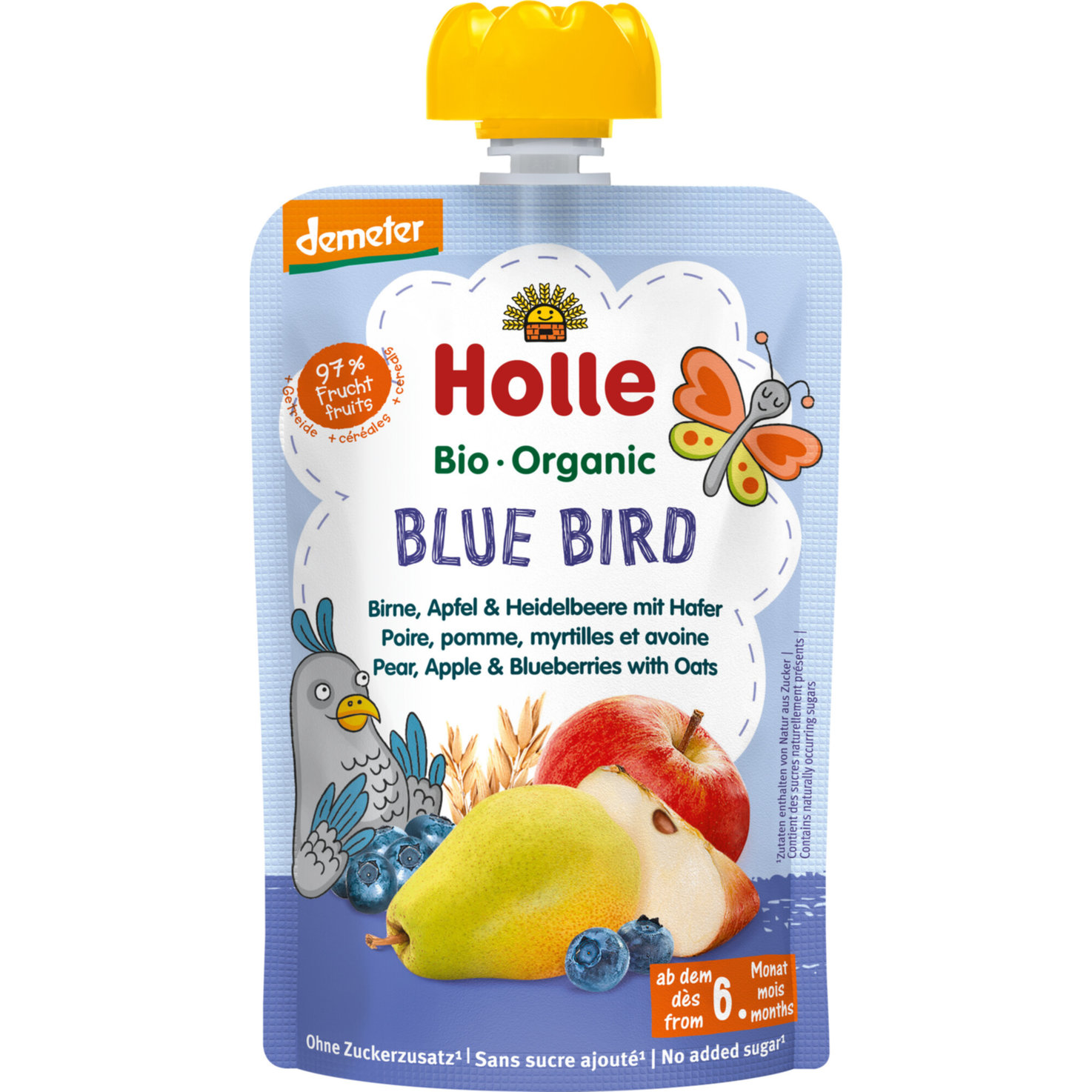 Holle Demeter Bio Blue Bird Pouchy 6+ Monate