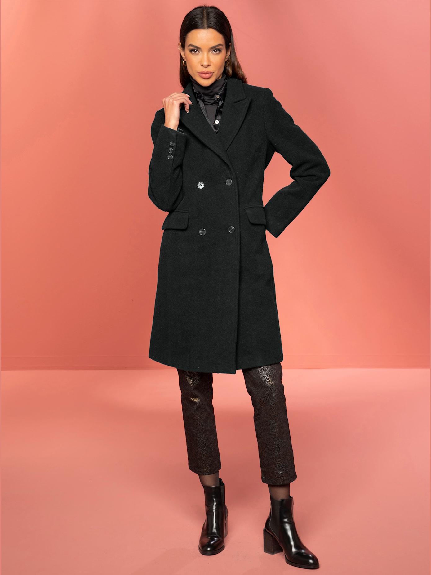 Manteau en laine 65% laine