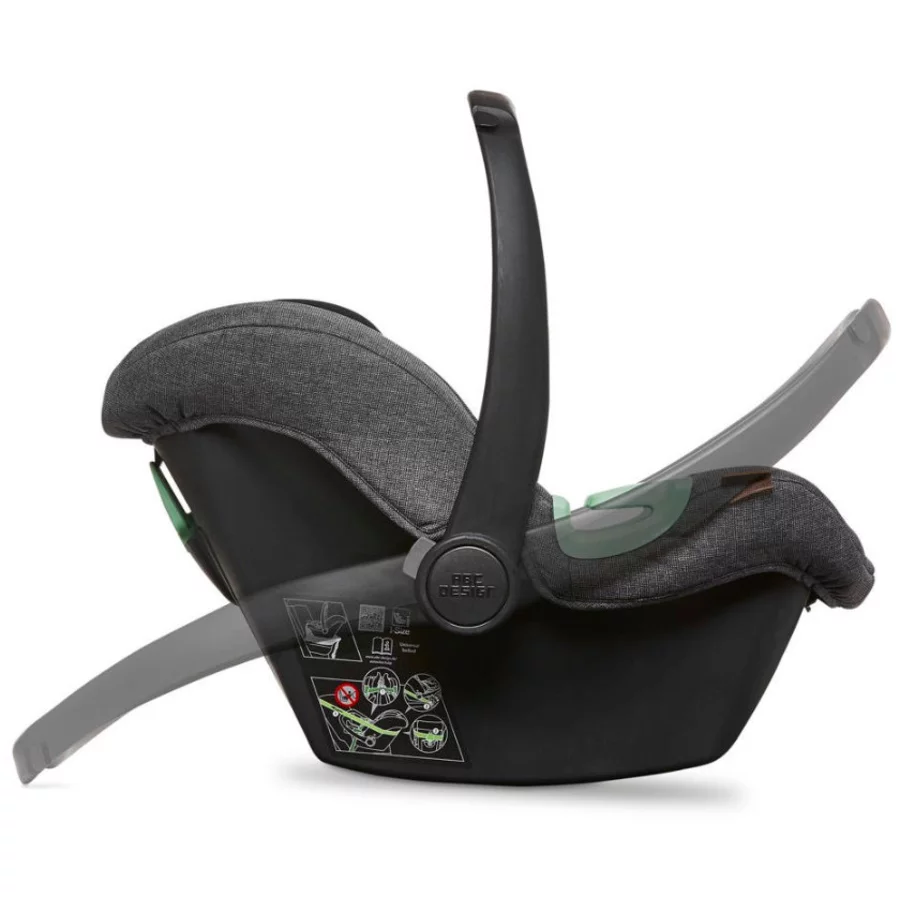 ABC Design Babyschale Tulip Asphalt inkl Isofix Base & Zubehör