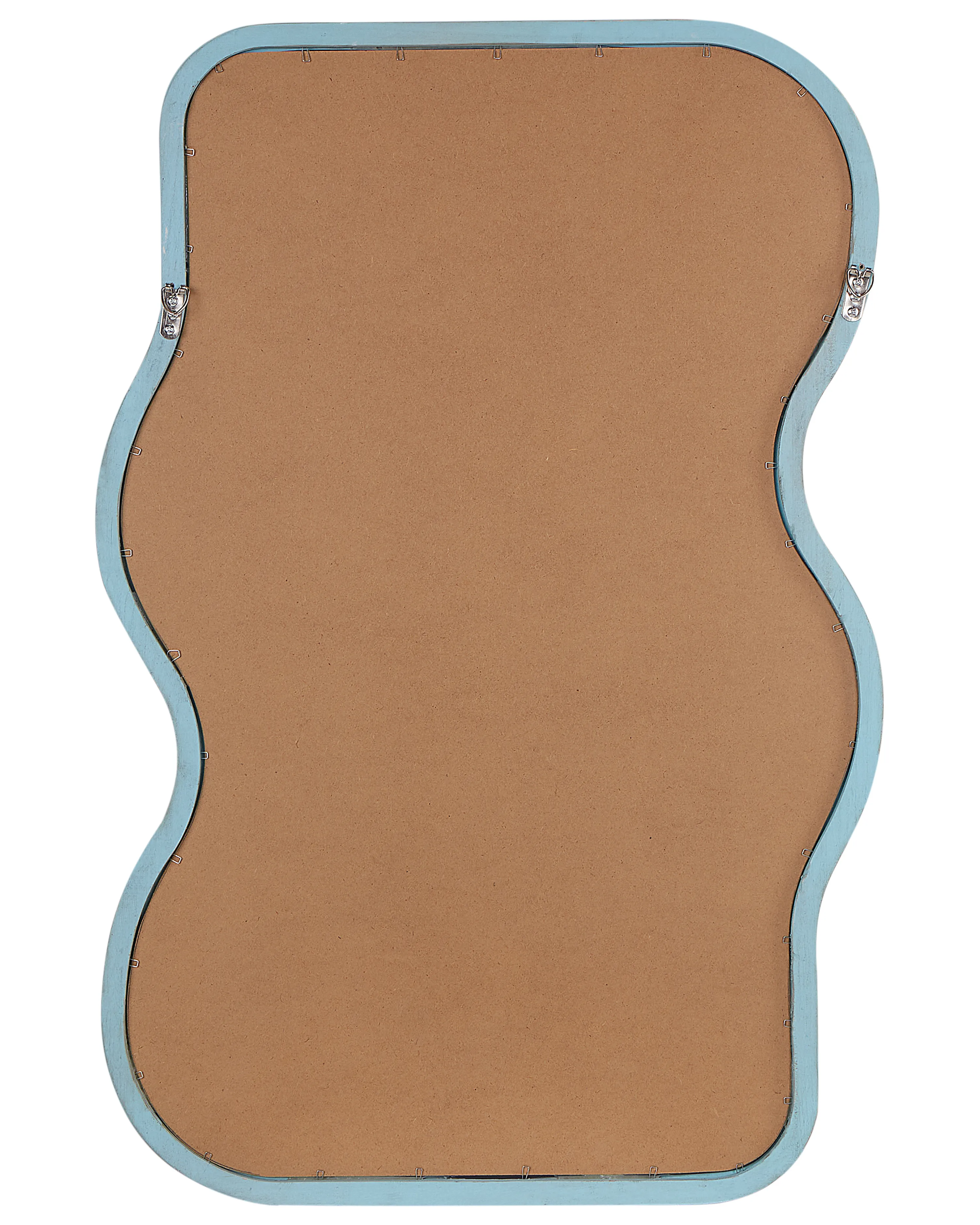 Wandspiegel RONNET 60 cm 90 cm Paulowniahout Lichtblauw