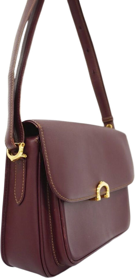 Cartier Vintage Cartier Shoulder Bag Burgundy