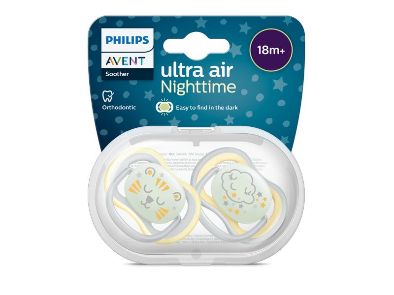 PHILIPS AVENT Nuggi Ultra Air Night 18  Mt. Leichter und atmungsaktiver Schnuller